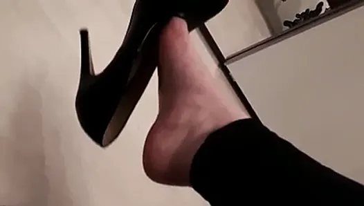 High heels dangling