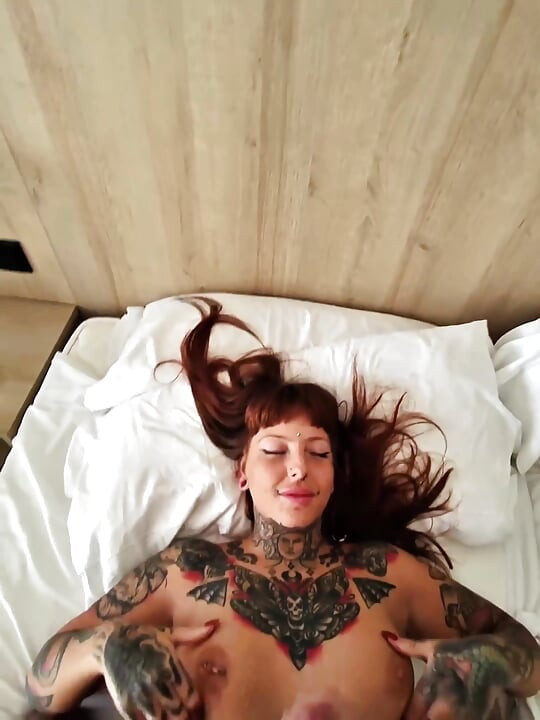 Morning Cum on Tits on Holiday