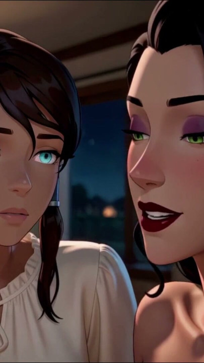 Shy Futa Asami Gets Talked Through Her First Time by Confident Girlfriend Korra | Clip 1