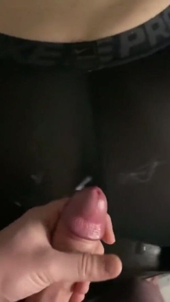 Emotional moment from "POV Watch me try on Leggings and get Covered in Cum"