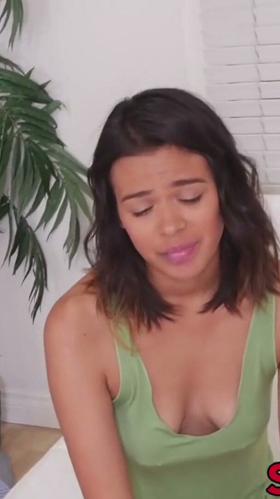 Young latina Kat Arina fucking before stepbro facial | Clip 1
