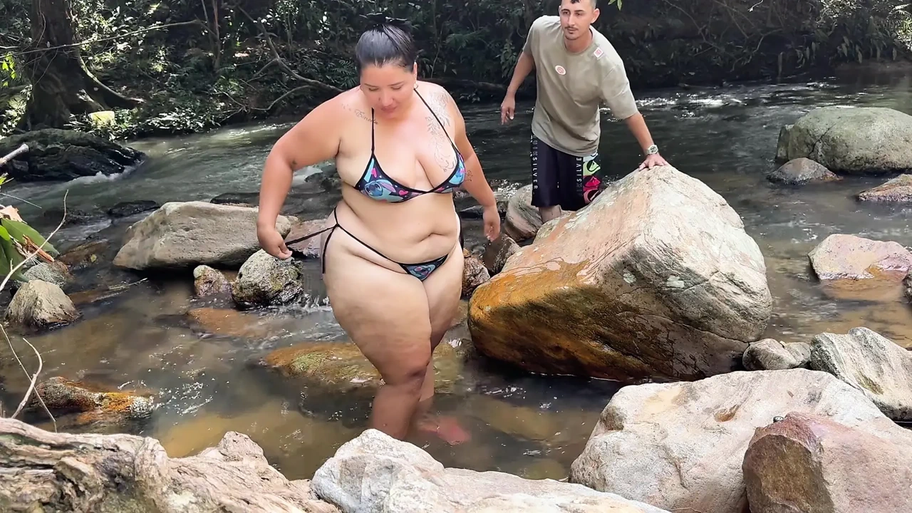 risky sex in the river amazing fucking
