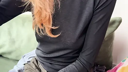 Feeling horny while my nipple piercings are glittering through my semi sheer blouse in a public caffe