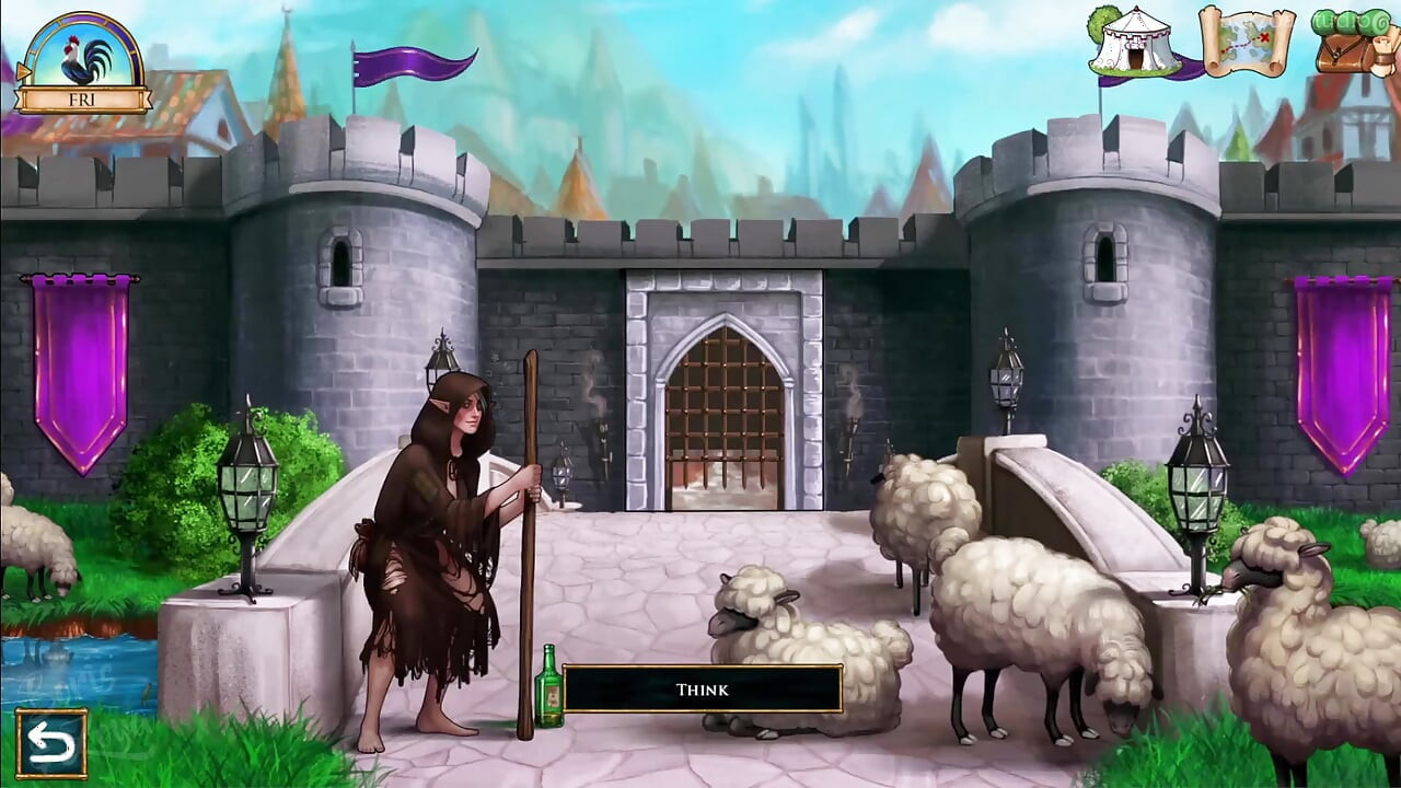 Wal - 14 - Public Deepthroat, Skinny Princess with Huge Boobs Gives Boob Job to Young Man with Monseter 30 Cm Dick