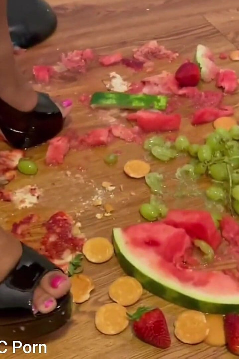 Squashing Fruits in My Black High Heels