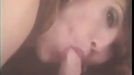 Slut gets ass fucked while sucking cock then takes cumshot on her face (Video has no audio but music)