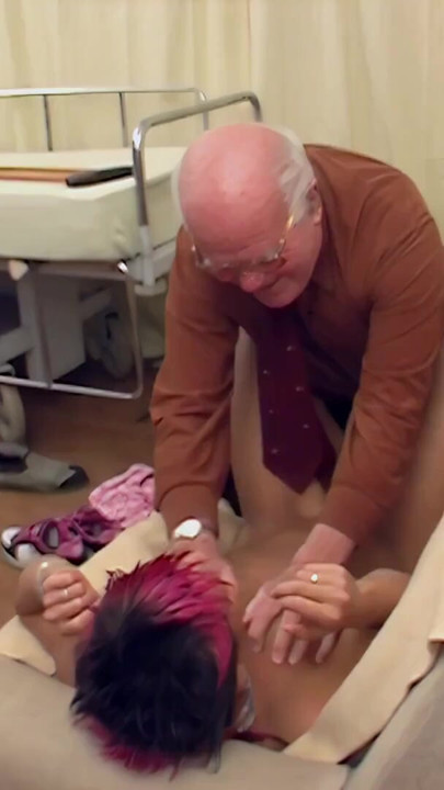 Young girl seduced and fucked by grandpa Mireck in the waiting room | Clip 1