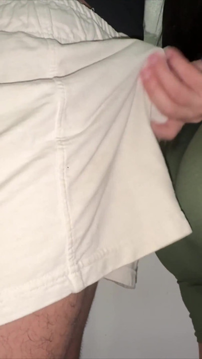 Big-ass Woman Touches a Stranger's Penis