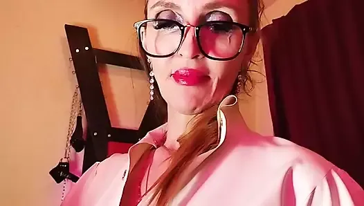 Dominação feminina dominatrix Eva Látex fetiche dominatrix jogar anal escravo brinquedos bdsm kink