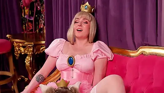 Blonde Bowsette Dominates Peachy Princess Pussy