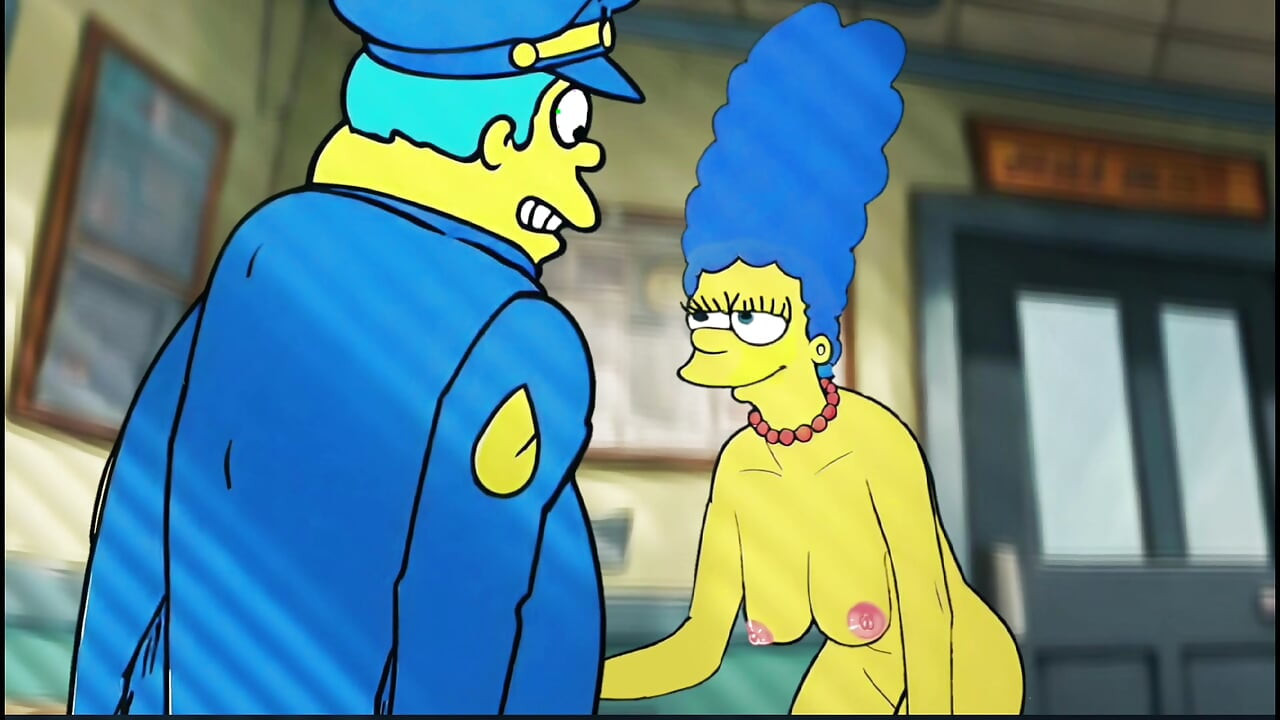 Cerita seks polis. Suri rumah yang sudah berkahwin berkongkek dengan Sheriff untuk suaminya. a Cartoon Parody. Animasi. Komik. Parody Simpson