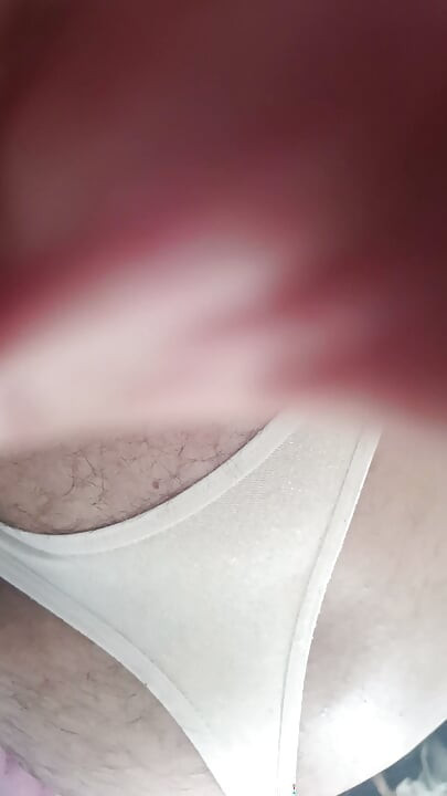 Using thong I show you my penis and my anus