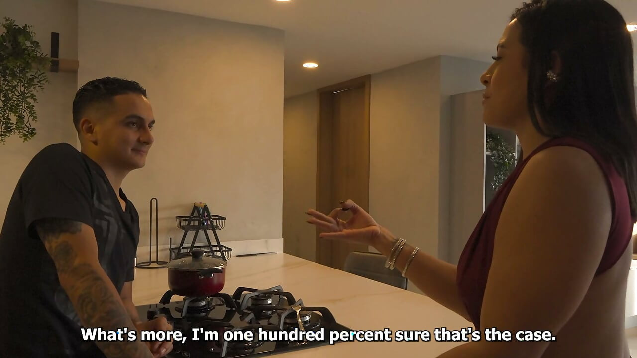 Wife Discovers Her Husband Being Unfaithful with the Neighbor and Gives Him a Threesome with Her for Her Anniversary