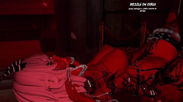 VRCHAT little devil gets fucked by her master