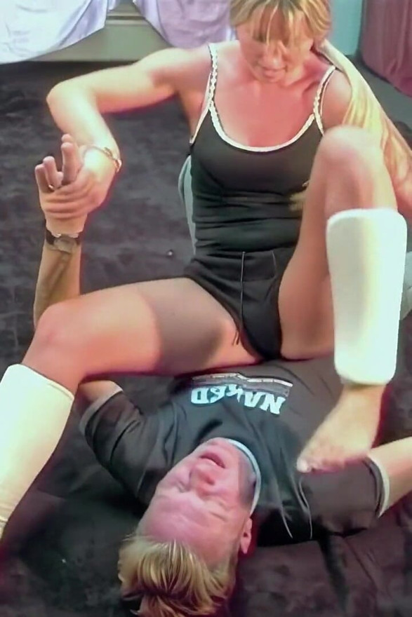 Kickboxing Blonde Dominates and Fights Two Guys