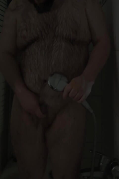 Oso Gordo Tomando Una Ducha