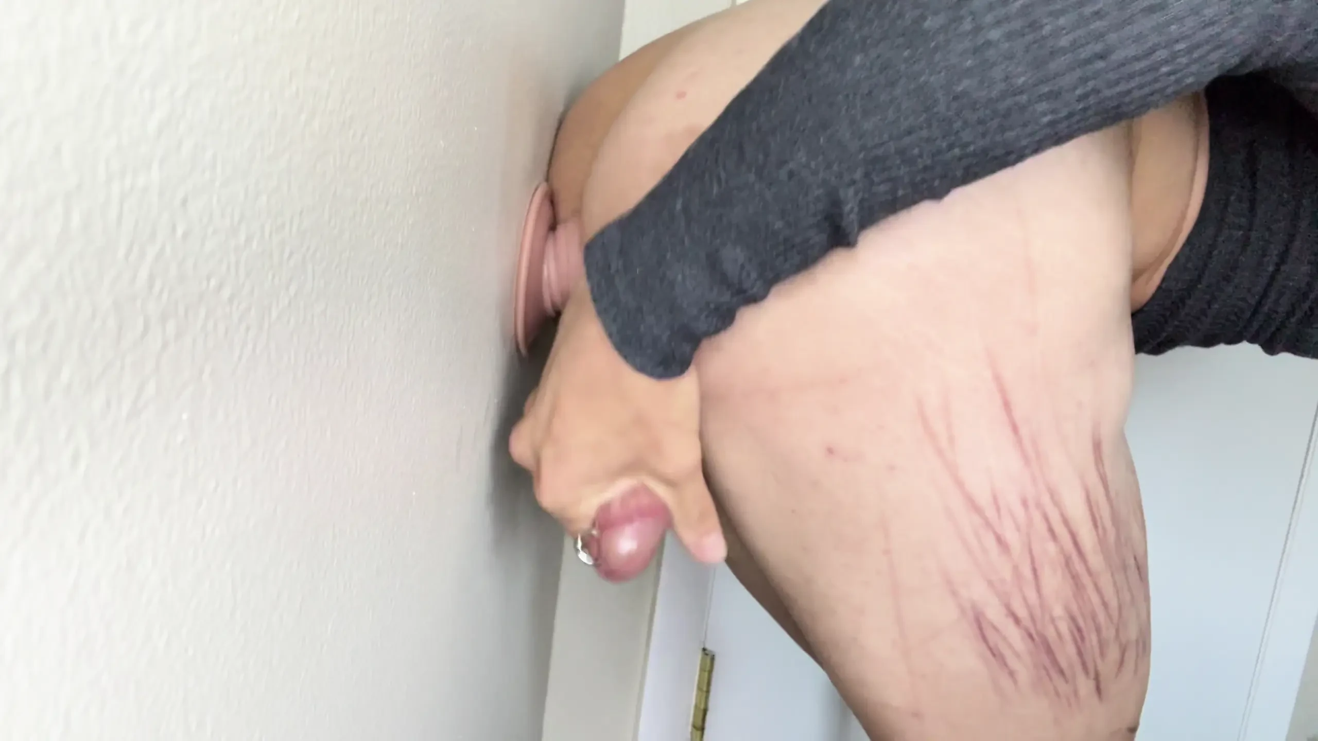 Standing fucking my ass against a wall