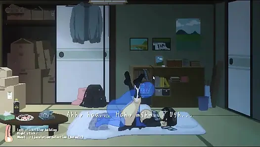 Hentai game - schätzchen mit massiven titten, grober sex bei kaltem wetter