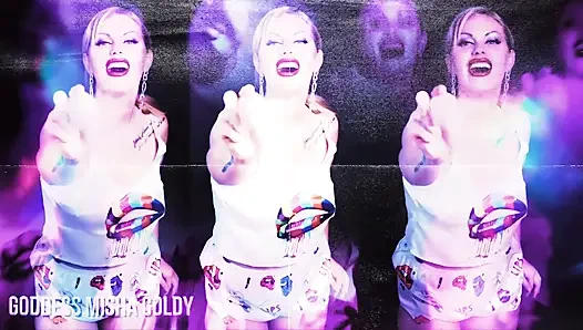 Werde dumm für mich und lutsch deinen ersten echten schwanz!