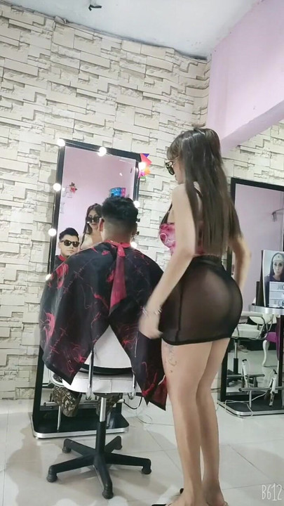 Thrilling moment from "I AM GOING TO CUT MY HAIR AND END UP IN HAPPY SEXUAL ENDING"