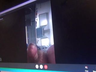 Ejaculação pervertida na webcam