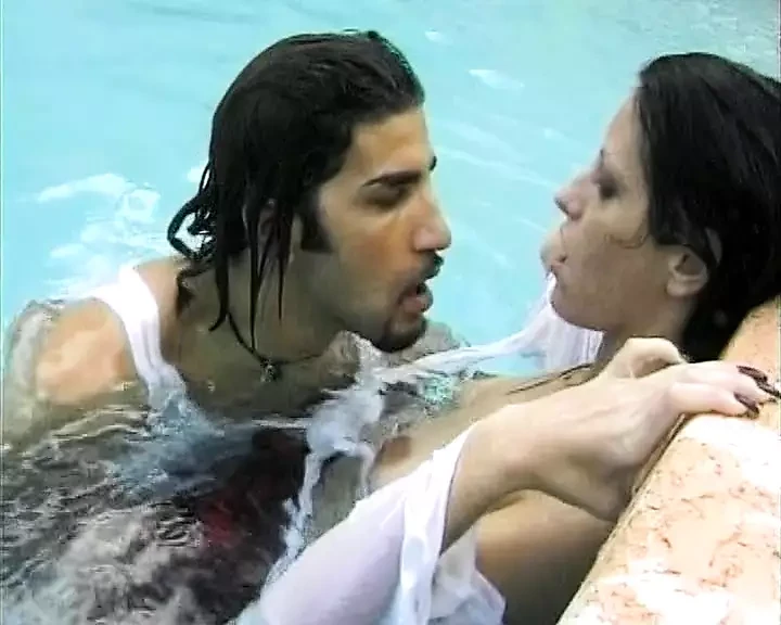 Dark haired babe from Germany pleasing a wild dude with her moist holes