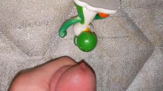 The small yoshi toy that needs my cum everyday