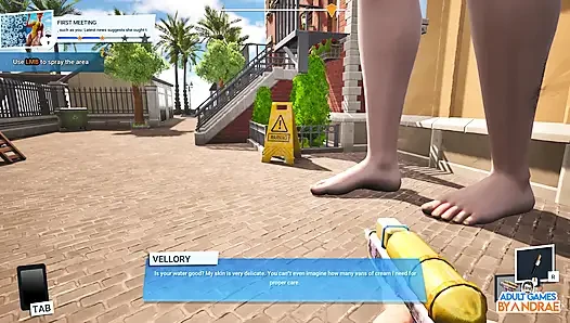 Гигантский симулятор омовки Waifu, часть 1 - первая работа по уборке для Веллори