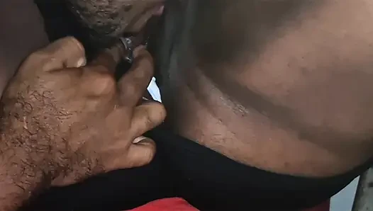Pastor anointing the pussy of the faithful and making the married believer cum like a whore in his mouth