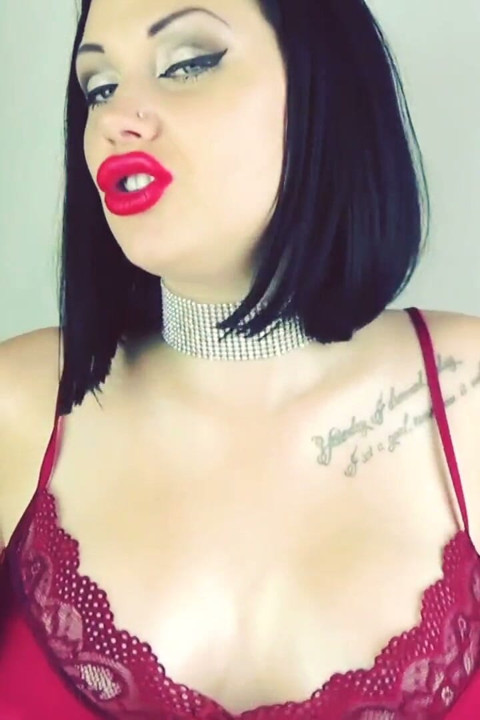 Red lipstick feminization & sissification!