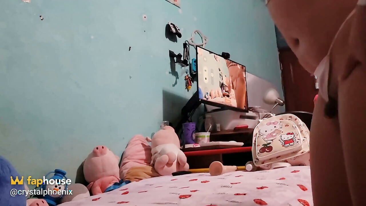 딜도와 오일로 내 엉덩이 따먹기
