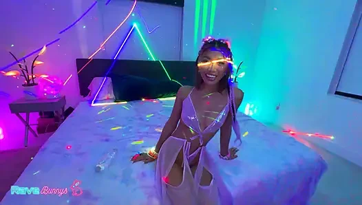 Rave-Ready Clara Trinity Seduces The DJ And Rides His Thick Cock!