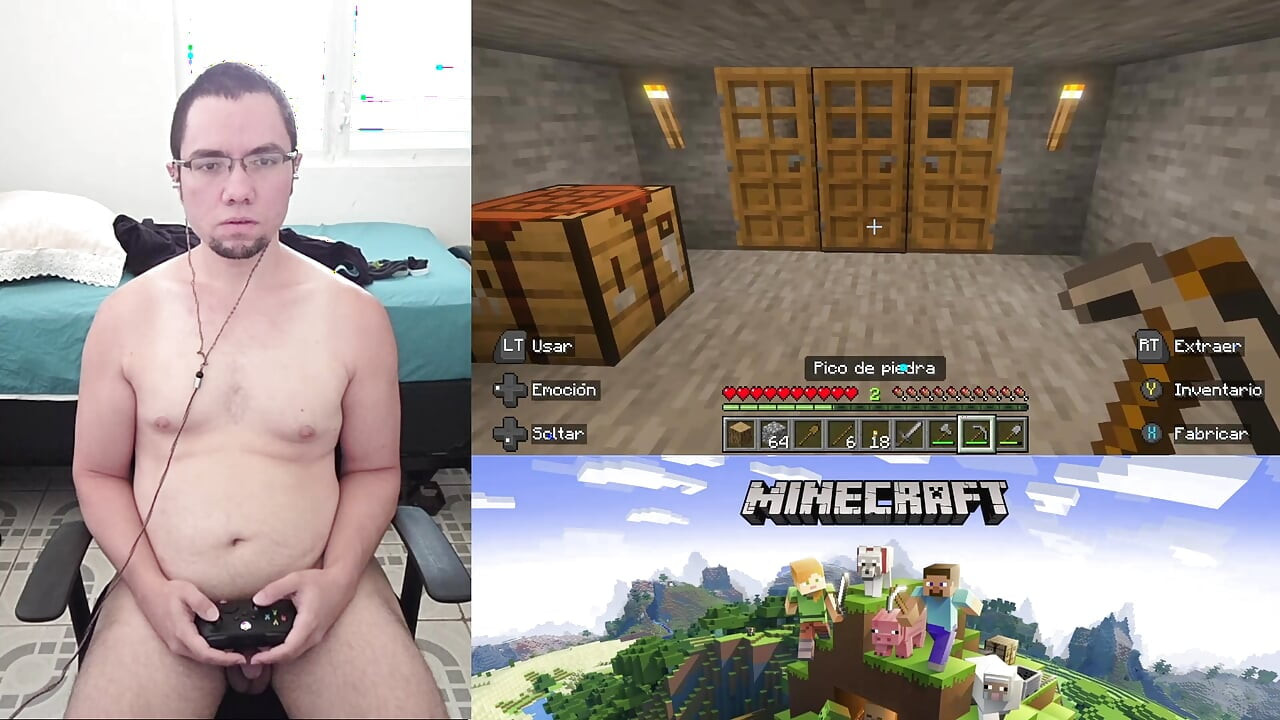 A HORNY, NAKED MAN PLAYS MINECRAFT #2