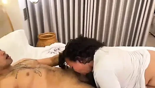 A beautiful Latin frizz with big ass