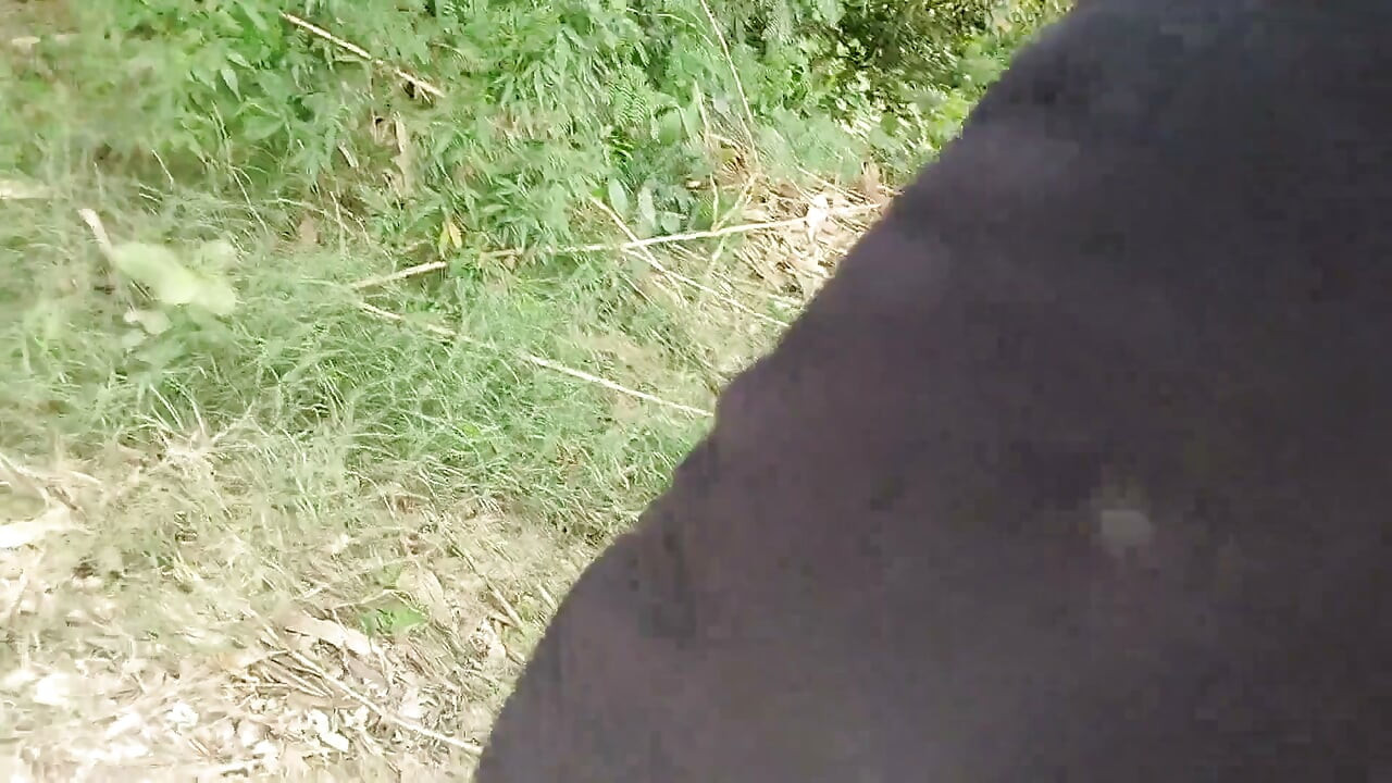 While Roaming in the Field, He Started Hitting the Hilt