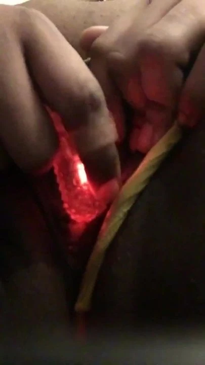 Light up vibrator action with squirt finish