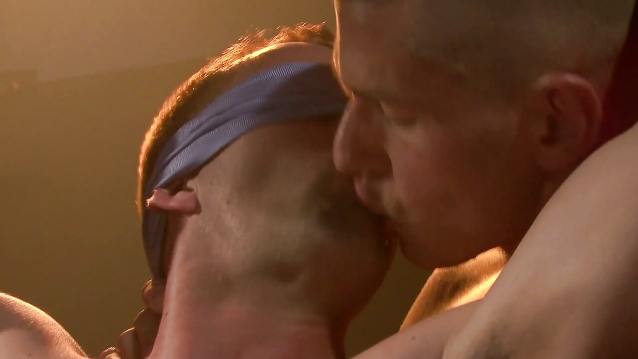 Blindfolded gay sex and a bit of soft gay BDSM scenes