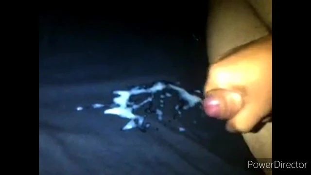 Cumshot after handjob