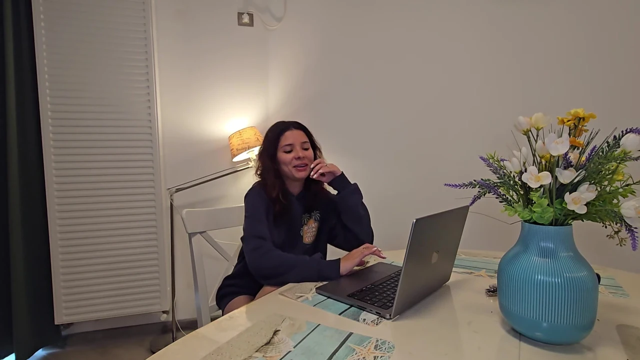 Hot stepsister does her homework in exchange for getting fucked and filling her face with a big load of cum