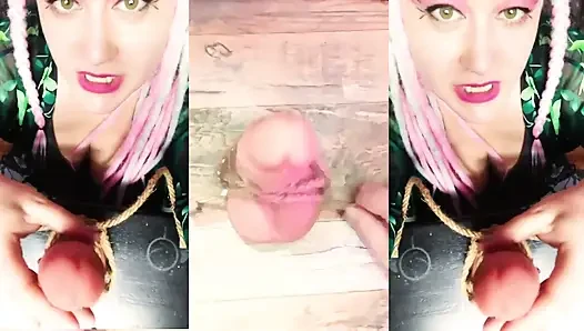 Tied up Cock and Balls JOI with Ball Punching