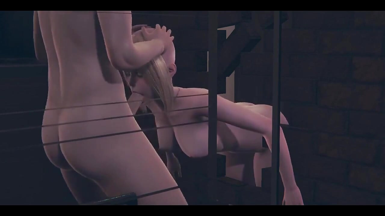 Hentai Uncensored - Delicious Blonde Gets Fucked by Two Friends Through the Wall - Japanese Asian Manga Anime Film Game Porn