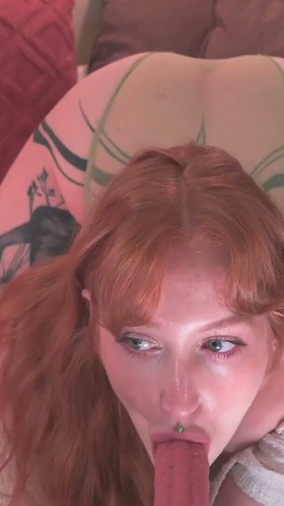 Deep Sensual Blowjob from a Redhead with a Big Ass - Aryan Queen | Clip 1
