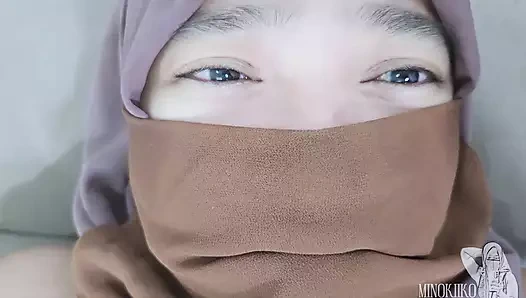 Невестке в хиджабе понравилось, как вылизали киску - Minokiiko