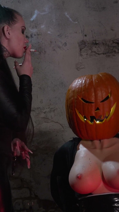 Halloween Nipple and Smoking Fetish