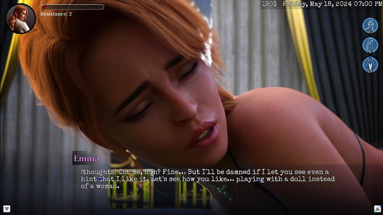 도덕의 경계 21 Emma는 승리자가 그녀를 따먹을 수 있도록 허락했습니다.