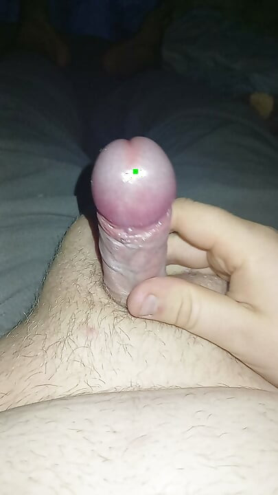 Fat gay jerking uncut cock but no cum