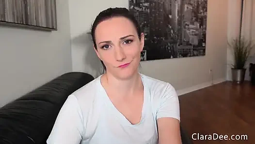 Clara Dee - you lost a bet and now you have to eat your cum