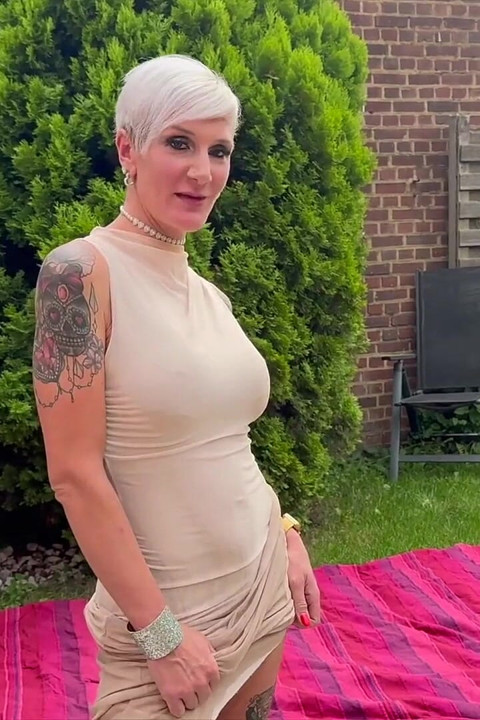 Blonde MILF Gets Fucked in Her Backyard!