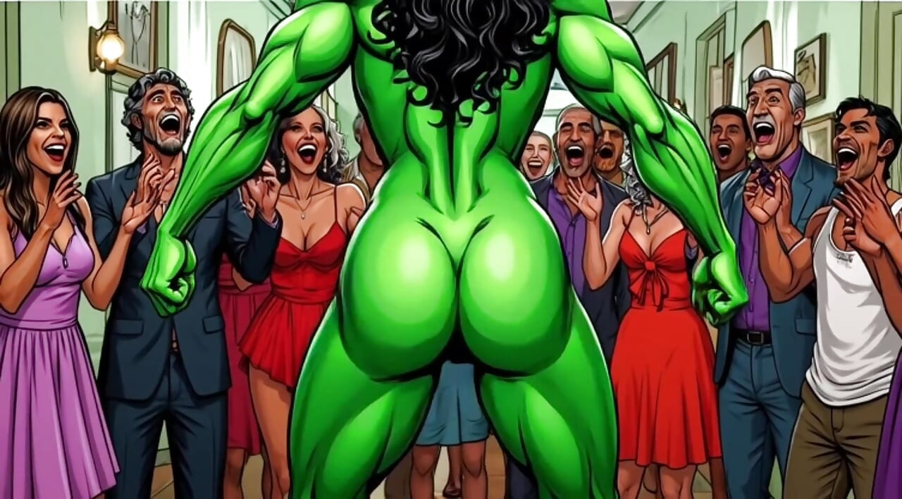 ふしだらなシーハルクのヌード。カートゥーン