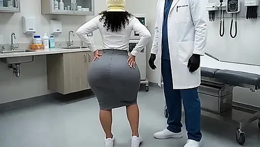 Sekretaris pantat bahenol dengan pantat bahenol ini menggoda pria ini dengan baju kantornya yang sempit